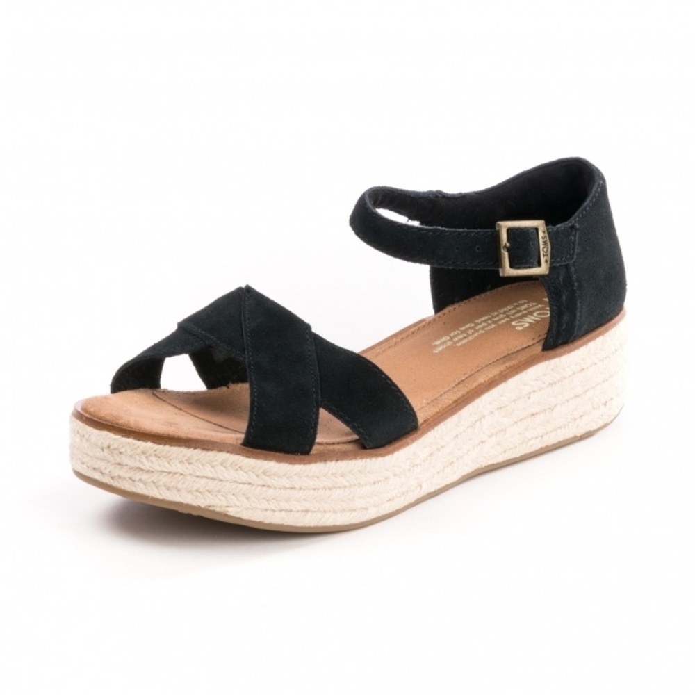 Harper Platform Wedge Suede Sandal